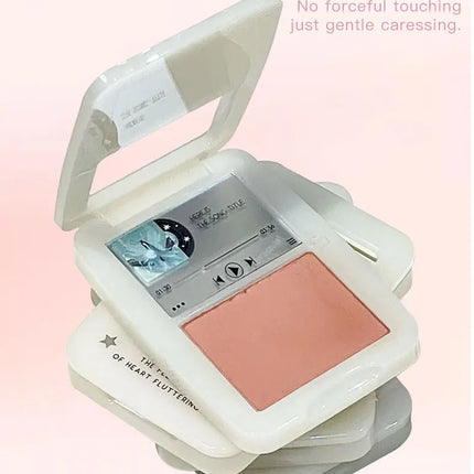 Matte Blusher Palette Soft Silky Cheek Natural Facial Rouge Plate Mashed Potato Lasting Nude Low Saturation Powder Blusher Disk