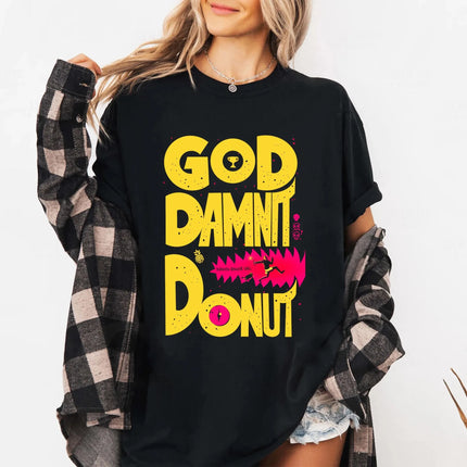Dungeon Crawler Carl Vintage Shirt, Goddamnit Donut Shirt: Sci-Fi Book Lover Tee