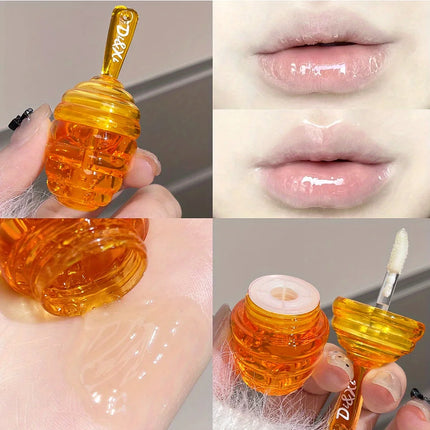 Small Honeypot Lip Oil Moisturizing and Fading Lip Pattern Water Lip Balm Dudu Lips