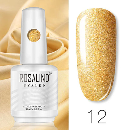 ROSALIND 15ml Nail Gel Polish Macaron Hybrid Varnish Semi Permanent Nail Art Design Soak Off Top Base Coat Esmalte UV Gel Nail
