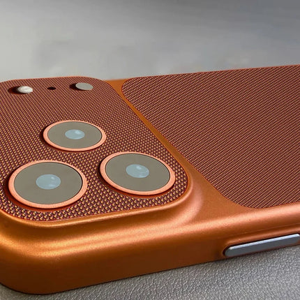 Vintage Woven Leather Textured Case For iPhone 17 Air 16 15 14 13 12 Pro Max Retro Shockproof PC Plating Armor Hard Phone Cover