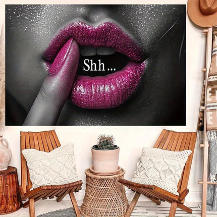Lipstick Lady Art Digital printing polyester wall tapestry suitable for use in living rooms bedrooms offices bars party