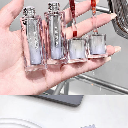 Mirror water gloss lip Dew low saturation glass lip toot lip glaze moisturizing moisturizing white mouth red