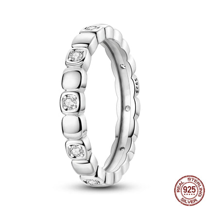 Fashion Original Luminous Firefly Rings 100% 925 Silver Eternal Heart-Shaped Zircon Rings Fine Wedding Engagement Jewelry Gifts