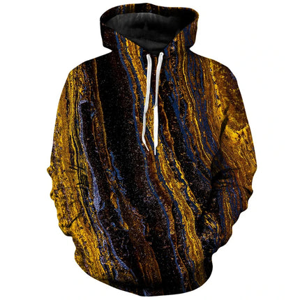 2024 autumn/winter 3D Printing Oil Painting Colorful Pullover Fashion Street men's Sportswear Casual Long Sleeve Unisex Hoodie
