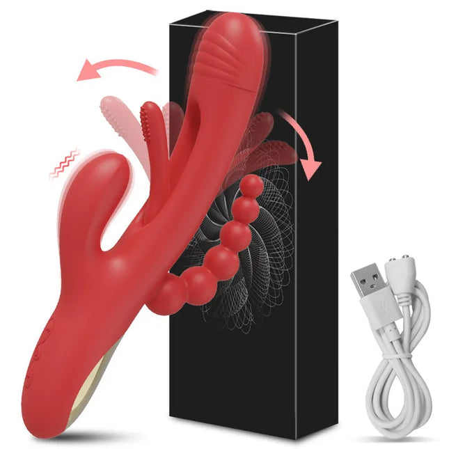 3 in 1 Tapping Flapping Vibrator for Women Clitoris Clit Sucker Stimulator Sex Toys Female Rabbit Sucking Vibrators Adult Goods