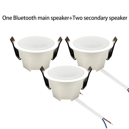 MINI Bluetooths Ceiling Speakers Stereo Sound Indoor Home Audio Background Music System For Bathroom Kitchen Living Room Bedroom