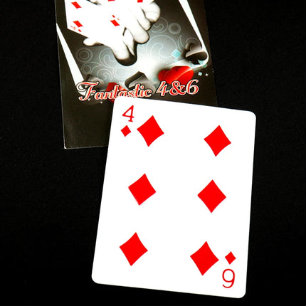 Fantastic 4 To 6 Moving Point Card Magic Tricks Professional Close Up Card Magic Props Magician Illusion Game Easy To Perform