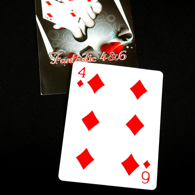 Fantastic 4 To 6 Moving Point Card Magic Tricks Professional Close Up Card Magic Props Magician Illusion Game Easy To Perform