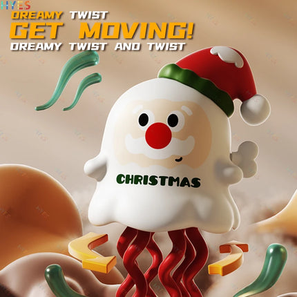 HYES Christmas Wind-up Toys Cute Santa Claus Deer Dancing Clockwork Toy Xmas Party Favors Funny Christmas Gift for Kids Adults