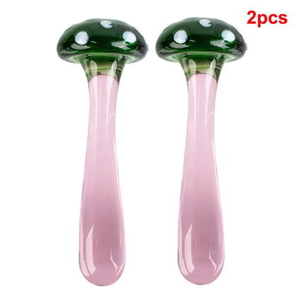 14cm Mushroom Glass Dildos For Anal Plug Women Men 18 Couples Tools Butt Plugs Dilator Sex Toys Adult Games Erotic Products Shop