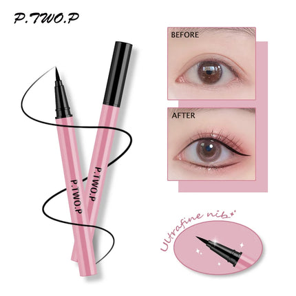 Professional Liquid Eyeliner Cat Style Pen Long-lasting Quick Drying Anti-sweat Waterproof Smooth Matte Black Eyeliner Makeups