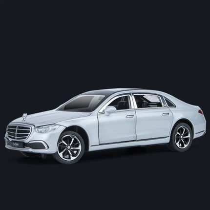 1/22 Maybach S400 Alloy Luxy Car Model Diecast Metal Toy Vehicle Car Models Simulation Sound and Light Collection Childrens Gift