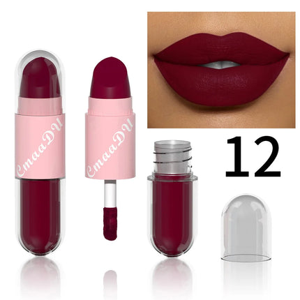 Halloween Lip Gloss Set, 3-Piece Non-Stick Shiny Lipstick, Glittery Purple and Black Lip Colors, Long-Lasting, Non-Transfer