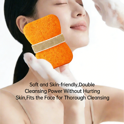 Facial Puff Deep Cleansing Gentle Foaming Sponge Soft Skin-Friendly Facial Cleansing Sponge