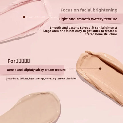 FLOWER KNOWS THE SWEETIE BEAR 4-Color Concealer Brighten Palette Covering Dark Circles Full Coverage Contouring Foundation