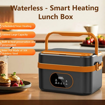 1.5L Electric Heated Lunch Box for Adults 60W Heated with Temp 18000mah Display Portable Food Warmer for Work Car or home