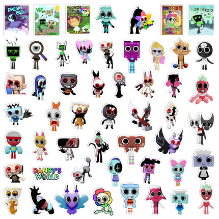 50PCS Dandys World Stickers Decals For Phone Laptop Suitcase Notebook Skateboard Waterproof Stickers
