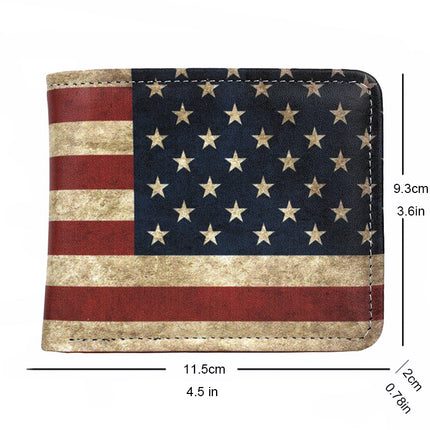 USA Flag Wallets for Men Printing American Flag /One Hundred Dollars Wallet