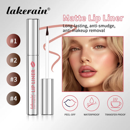 Transfer-proof Peel Off Lip Liner Waterproof Smudge-proof Long-Lasting Matte Velvet Lip Liner Ink Tattoo Makeup Lip Liners