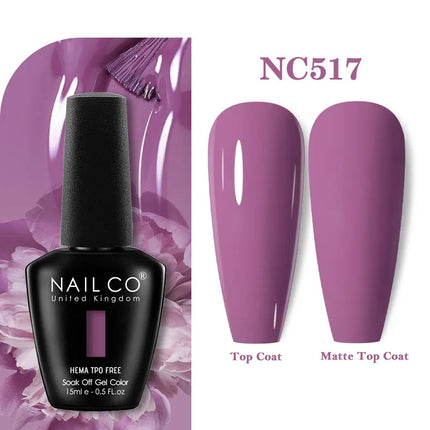 NAILCO 283Colors Gel Nail Polish Top Base Vernis Semi Permanent UV Gel Varnish Nails Art Varnish Hybrid Manicure