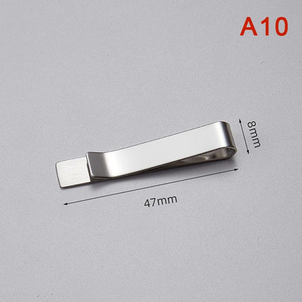 High Quality Stainless Steel Metal Money Clip Fashion Simple Silver Dollar Cash Clamp Holder Bill Clamp for Men Women