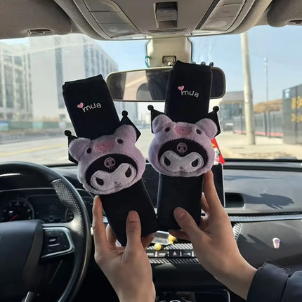 Cute cartoon character Kuromi car seat belt shoulder pads creative design car interior cute decoration holiday gift wholesale