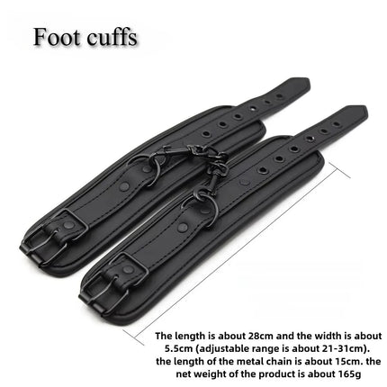 Bondage Toys BDSM Sex Restrsaints Erotic Adults Toys Handcuffs Ankle Cuffs Collar Sex Toy Adults Games Sex Leather Kit