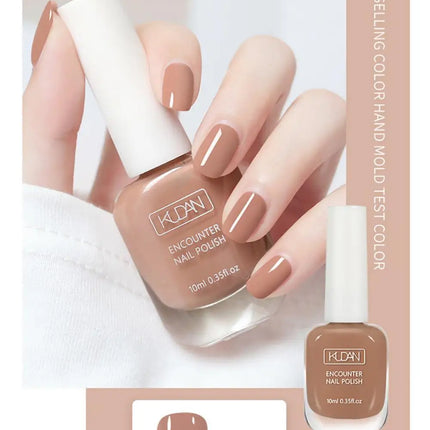 KUDAN Nail Polish Water-based 10ml No-bake Long-lasting Students Children Without Odor Can Tear Nail Art Manicure Tool