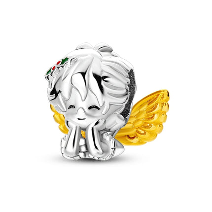 925 Sterling Silver Virgin Goddess Blessing Dangle Prayer Angel Pendant Charms Fit Original Necklace Bracelet DIY For Women Gift