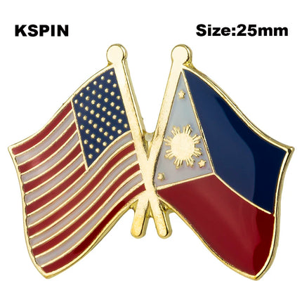 Philippines Flag Badge Brooch Natinal Lapel Pins Flag Lapel Pins Country Flag Badge
