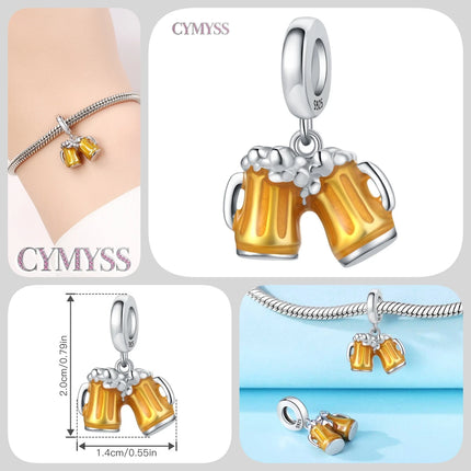 S925 Sterling Silver Charm Bead Angel Prayer Travel Memorial Pendant Fine Birthday Gift Fit Bangle Bracelet Necklace DIY Jewelry