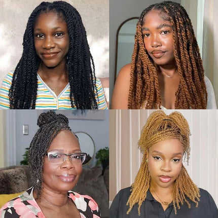 4C Afro Kinky Bulk Human Hair Extensions Crochet Human Hair 10-18 Inch Peruvian Hair for Mini Twist Braids Dreadlocks Extensions