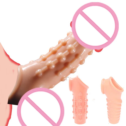 G-spot Stimulate Vibrator Cock Ring Penis Sleeve Penis Enlargement Granule Clitoris Delay Ejaculation Sex Toys For Men Sex Shop