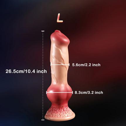 Huge Dog Fake Penis Realistic Dildo Double Penetration Anal Plug Monster Cock Vagina Masturbation Adult Sex Toys for Women Men