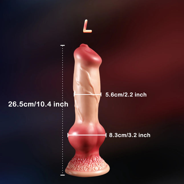 Huge Dog Fake Penis Realistic Dildo Double Penetration Anal Plug Monster Cock Vagina Masturbation Adult Sex Toys for Women Men