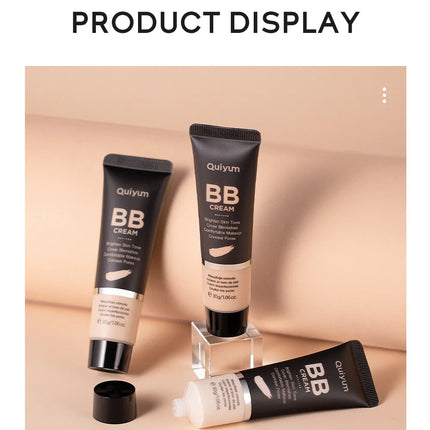 High Coverage Foundation BB Cream Concealer Brighten Facial Contour Primer Base Waterproof Long-Lasting Makeup Cosmetic