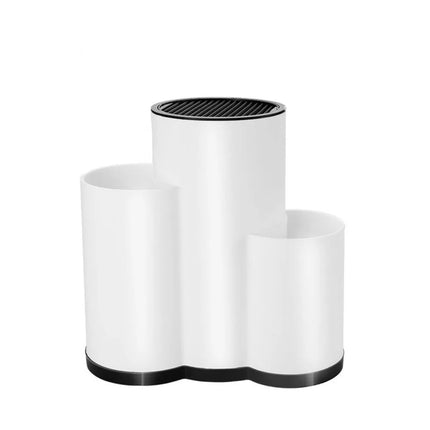 Multifunctional Universal Knives Holder 2/3 Grid Plastic Kitchenware Drain Rack Black/White Flatware Storage Box Fork