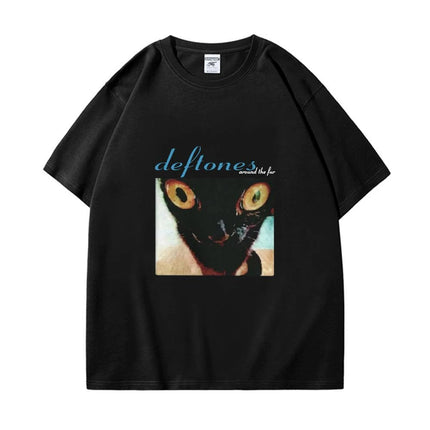 2025 Deftones Cotton Singer Band T-Shirt Men Women Hip Hop Rock Tee Fashion Short Sleeve T-shirt Summer Oversized T-shirts Tops