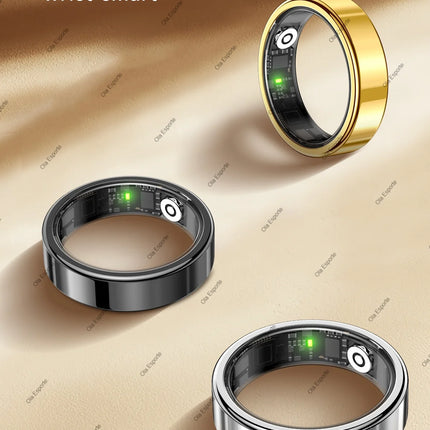 R10 Smart Ring with Charging Box Men Women Health Sleep Blood Pressure Heart Rate Monitor IP68 5ATM Waterproof Multi-sport Modes
