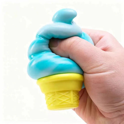 Needoh Nice Cream Cone Reliever Fidget Toy Sensory Stress Anxiety Calm Down ADHD Non-toxic Squeeze Stretch Toy for Kids Adults