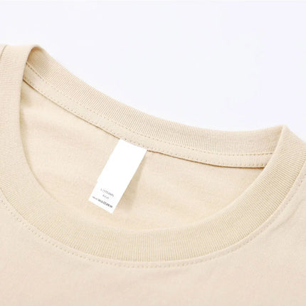 Color Painting Style Breathable Cotton Round Neck Tee Minimalist Design Lightweight Fabric Unisex Basic T Shirt Men's T-shirt