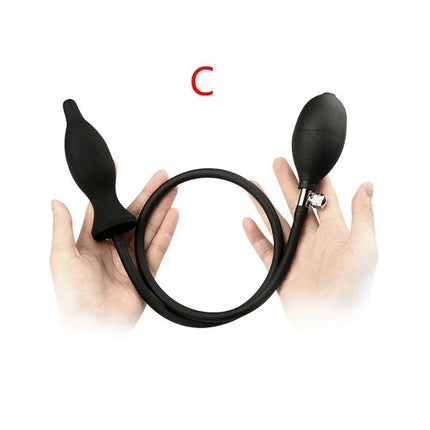 Silicone Inflatable Butt Plug Removable Pump for Anal Stretch Large Anal Plug Anal Trainer Anal Dildo Buttplugs Anal Sex Toys