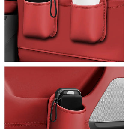 The multi-functional leather storage case for car water cups is suitable For VW Volkswagen Polo Tiguan Passat Golf Jetta Lavida