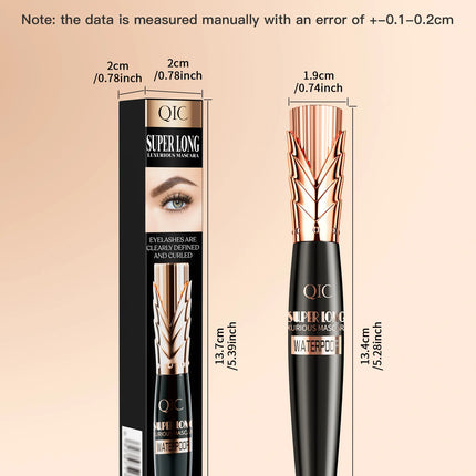 5D Black Waterproof Mascara Lengthens Eyelashes Extension Thick Silk Fiber Mascara Female Makeup Eye Cosmetics Tools for Gifts