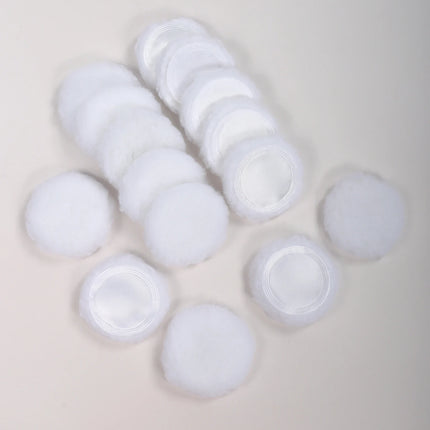 2-5-10-20Pcs Portable and Practical High-Grade White Round Powder Puff for Base and Fixing Makeup