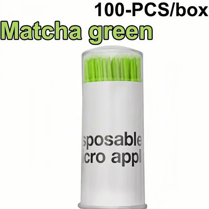 100 Pcs Disposable Spiral Handle Microbrush Mascara Wands Micro Brush Applicator Lashes Brushes Eyelash Extension Makeup Tools