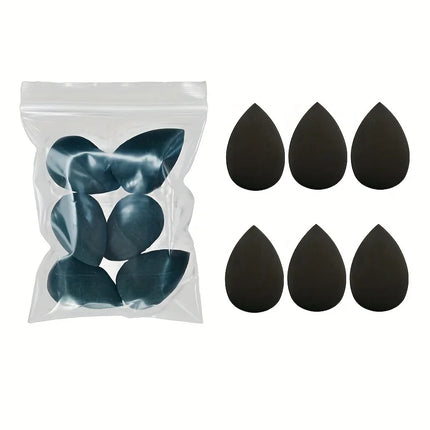 6/12PCS Mini Makeup Sponges Set - Latex-Free Dual Use for Foundation/Concealer Travel Size Hypoallergenic