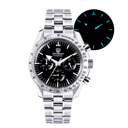 Watchdives New Wd1863 Quartz Men Watch VK63 Chronograph Bubble Sapphire Waterproof 39Mm Steel Top Brand Luxury Business Watch