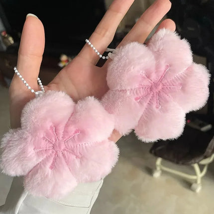 2026 Pendant Small Accessories Girl Cherry Blossom Healing Plush Pendant Keychain